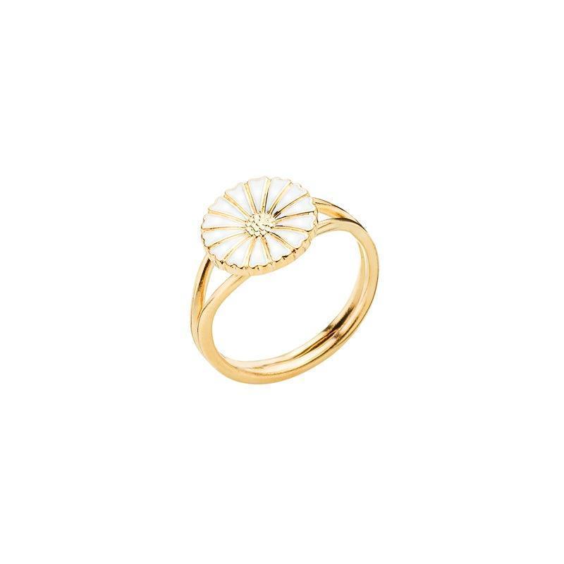 Marguerit Forgyldt Guld Ring 11mm - 907011-M - Ringe - 907011-M-001