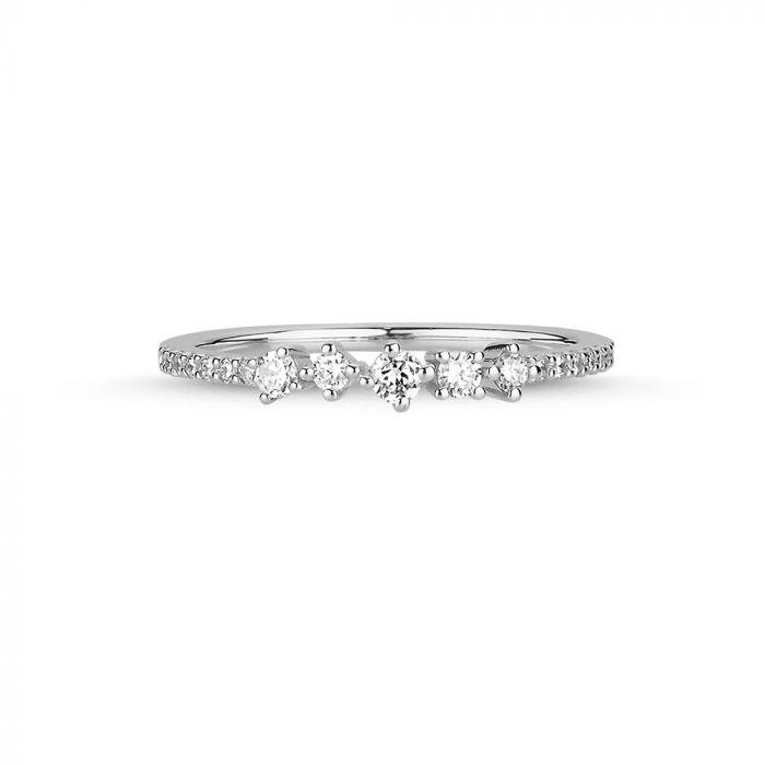 Nuran 14kt Noelle Ring Med Diamanter - A3056HG - Ringe - A3056HG-021-001