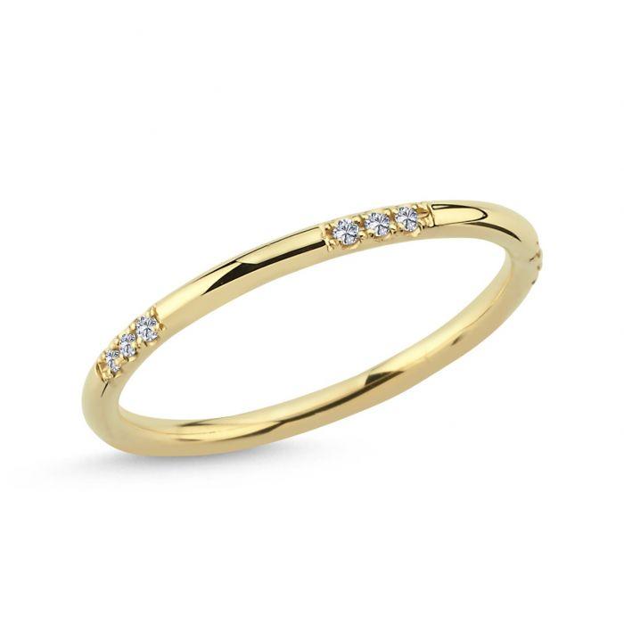 Nuran 14kt Noelle Ring Med Diamanter - Ringe - A3062-0075RG-001