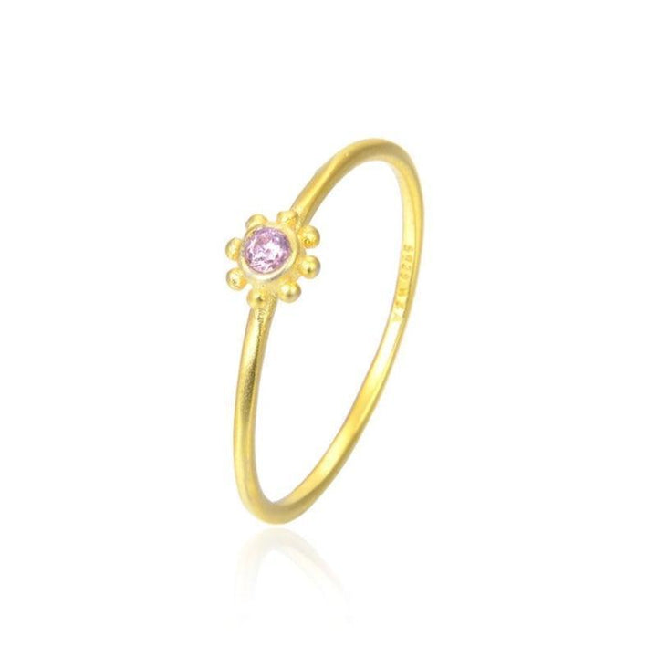 Wioga Pink Small Sun Ring R-4004-GP - Ringe - R-4004-GP-001