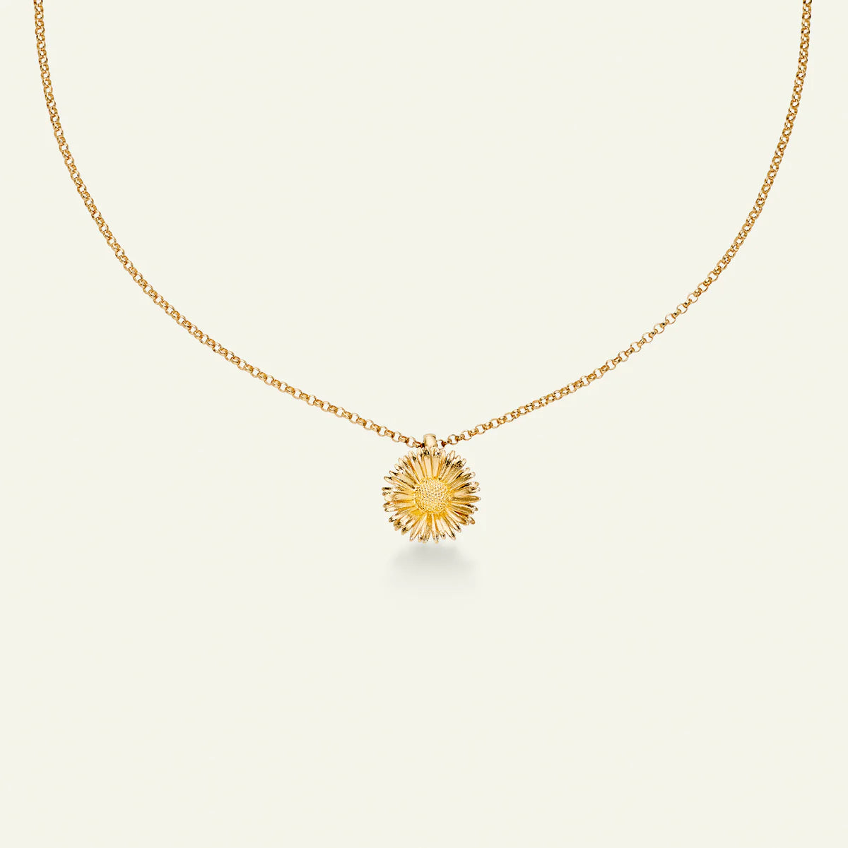Flora Danica Tusensköna Halsband med hänge Förgyllt 