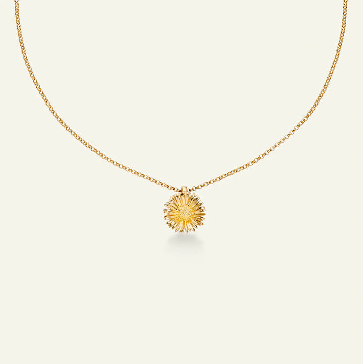 Flora Danica Tusensköna Halsband med hänge Förgyllt 