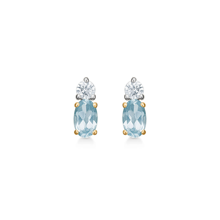 Mads Z Golden Sky Earpieces i 14kt guld med topor och diamanter