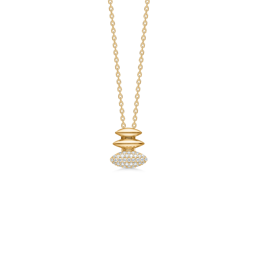 Mads Z Orial Pendant i 14kt guld 0,11ct W.SI