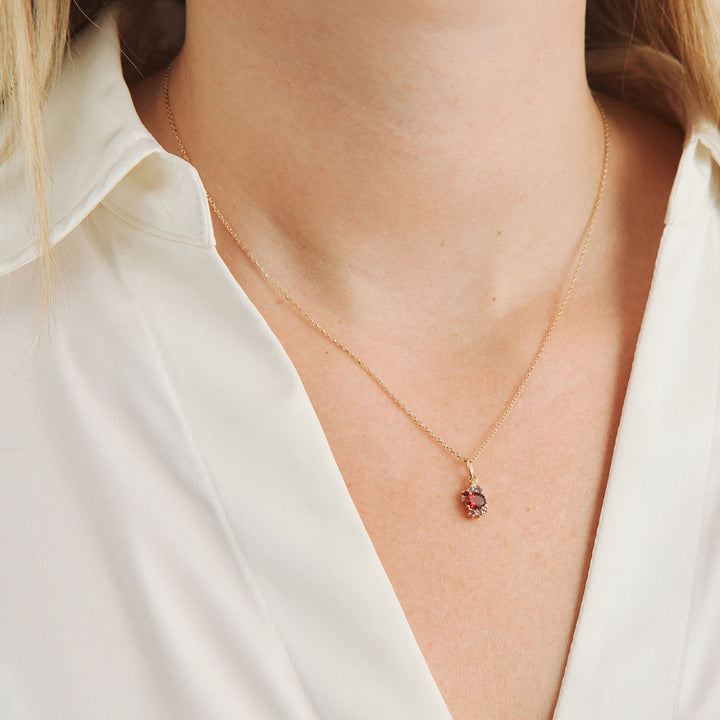 Mads Z Four Seasons Autumn Petite hänge i 14 kt guld 