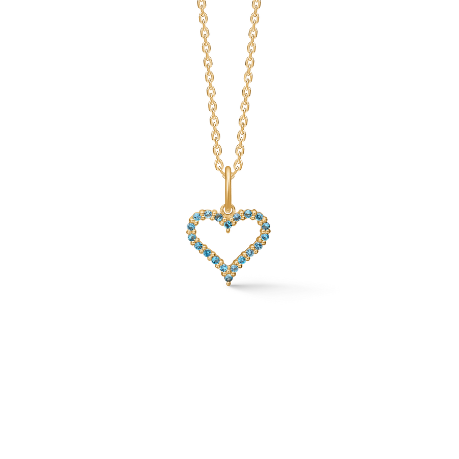 Mads Z 14kt Tender Heart London Blue Topaz