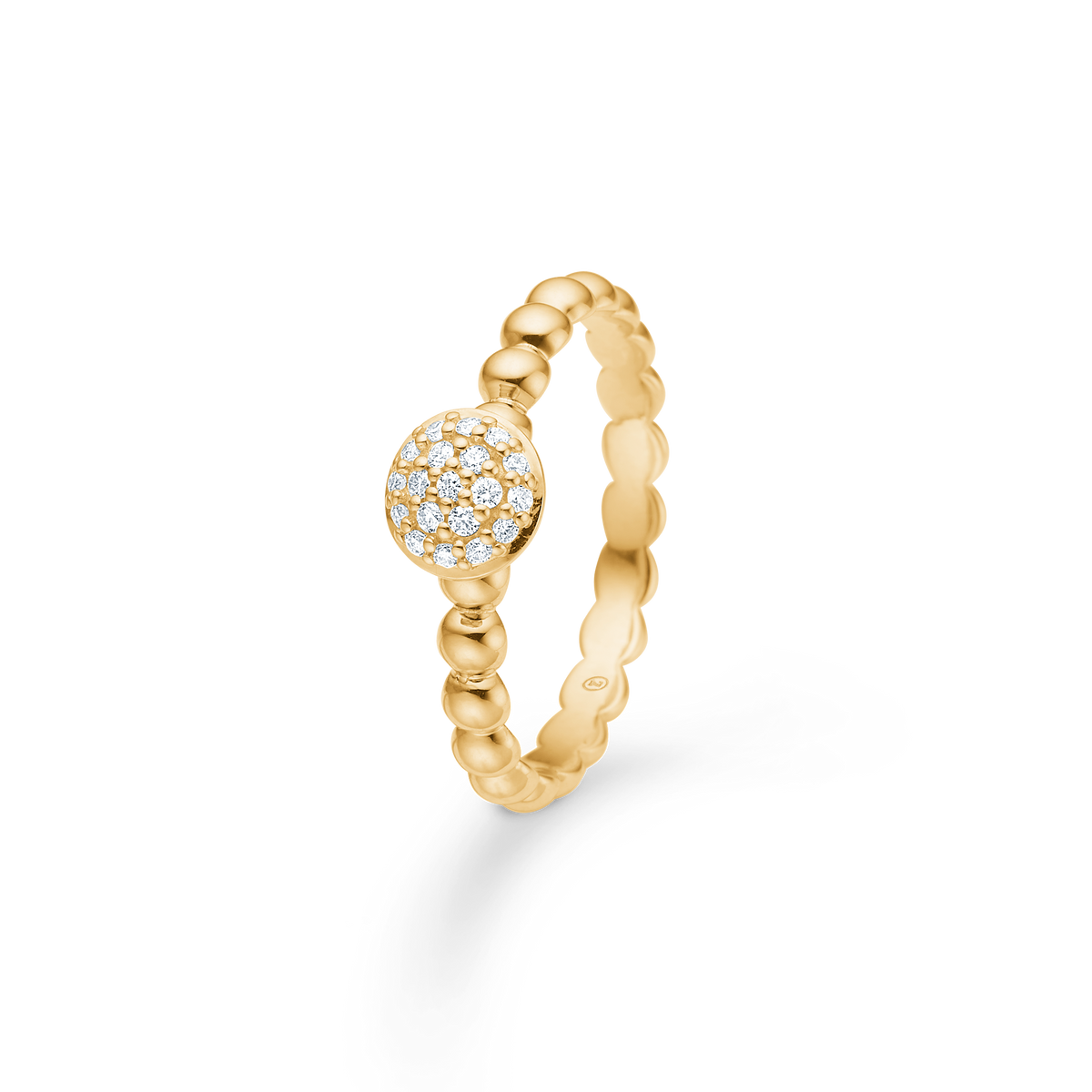 Mads Z Dome 14kt Guld Ring 0.10ct W.Si