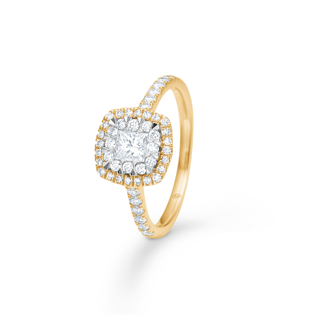 Mads Z Stellaire 14kt Cushion Ring 0.65ct W.Si