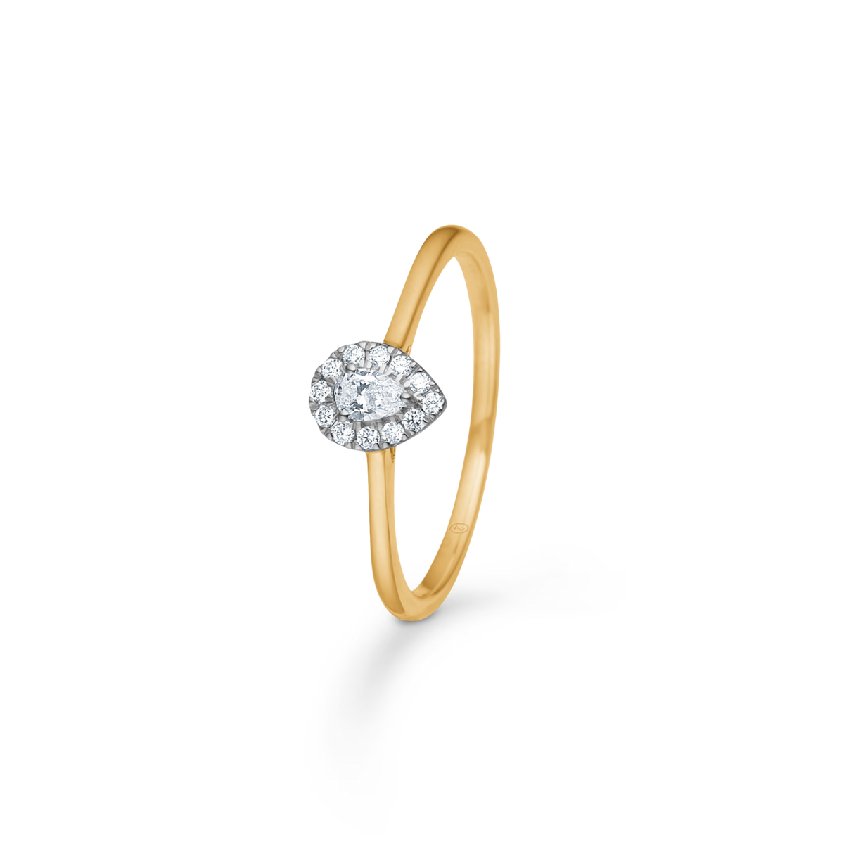 Mads Z Diamond Drop diamant ring i 14 kt. guld 