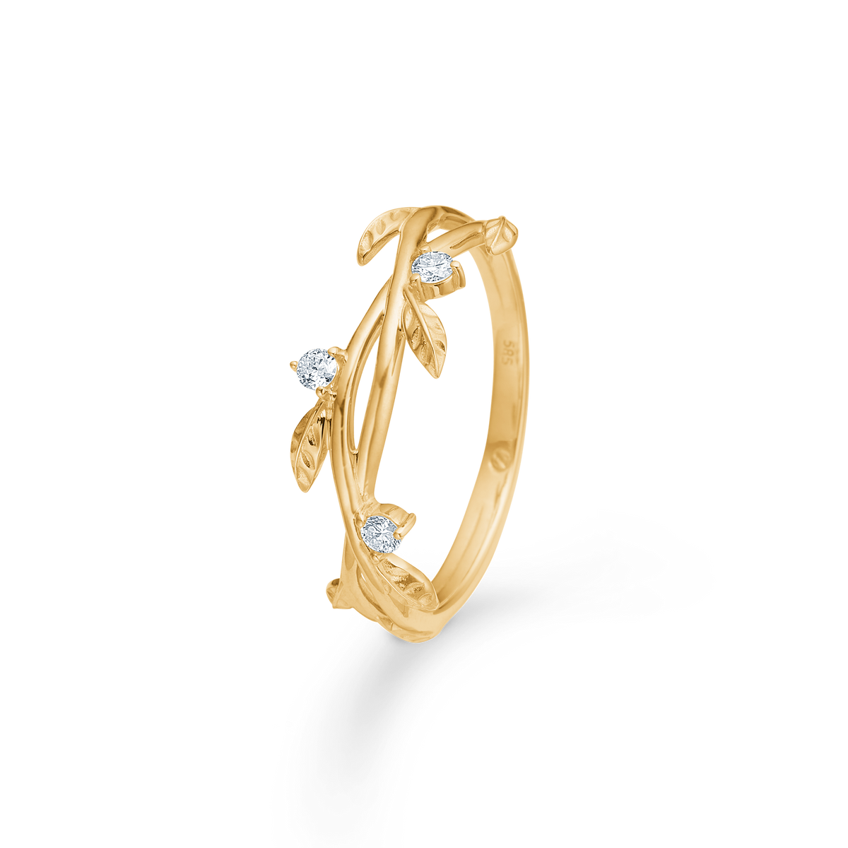 Mads Z Aura 14kt Guld Ring 0.10ct W.Si