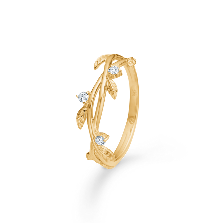 Mads Z Aura 14kt Guld Ring 0.10ct W.Si