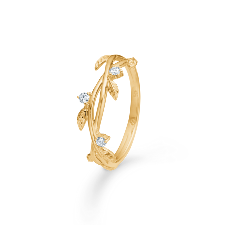 Mads Z Aura 14kt Guld Ring 0.10ct W.Si