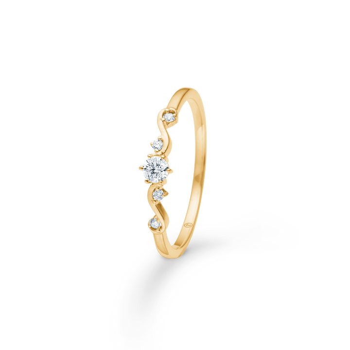 Mads Z Isaline 14kt Guld Ring 0.13ct W.Si
