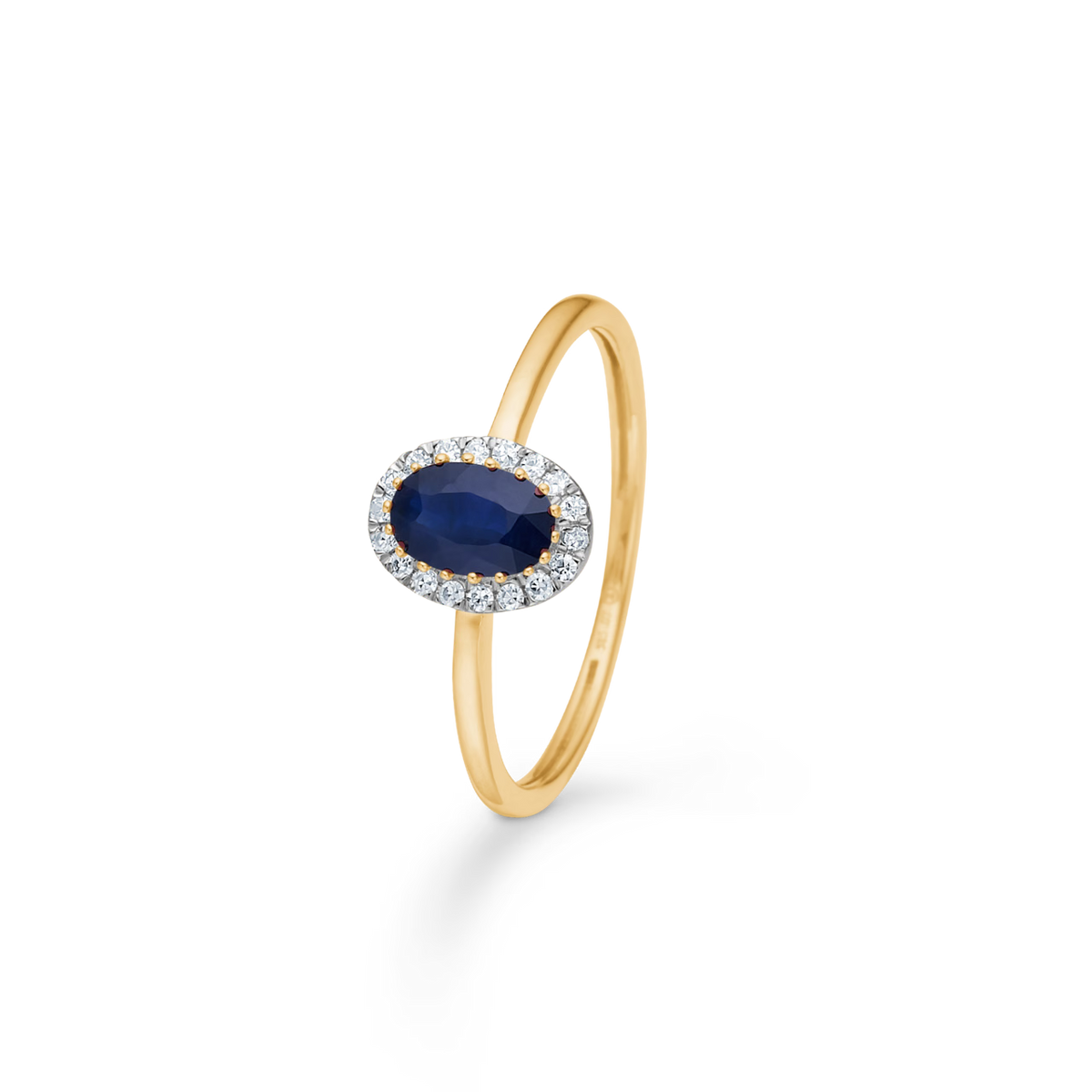 Mads Z Midnight Bloom Safirring - 14 Karat Guld med Diamanter – 1544078-001