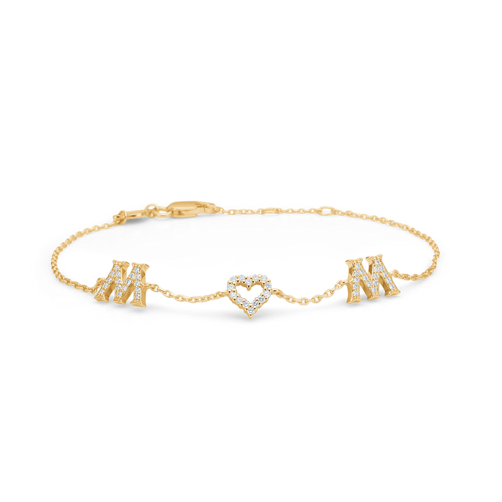 Mads Z Wow / Mom-armband i 14 kt guld m. diamanter 