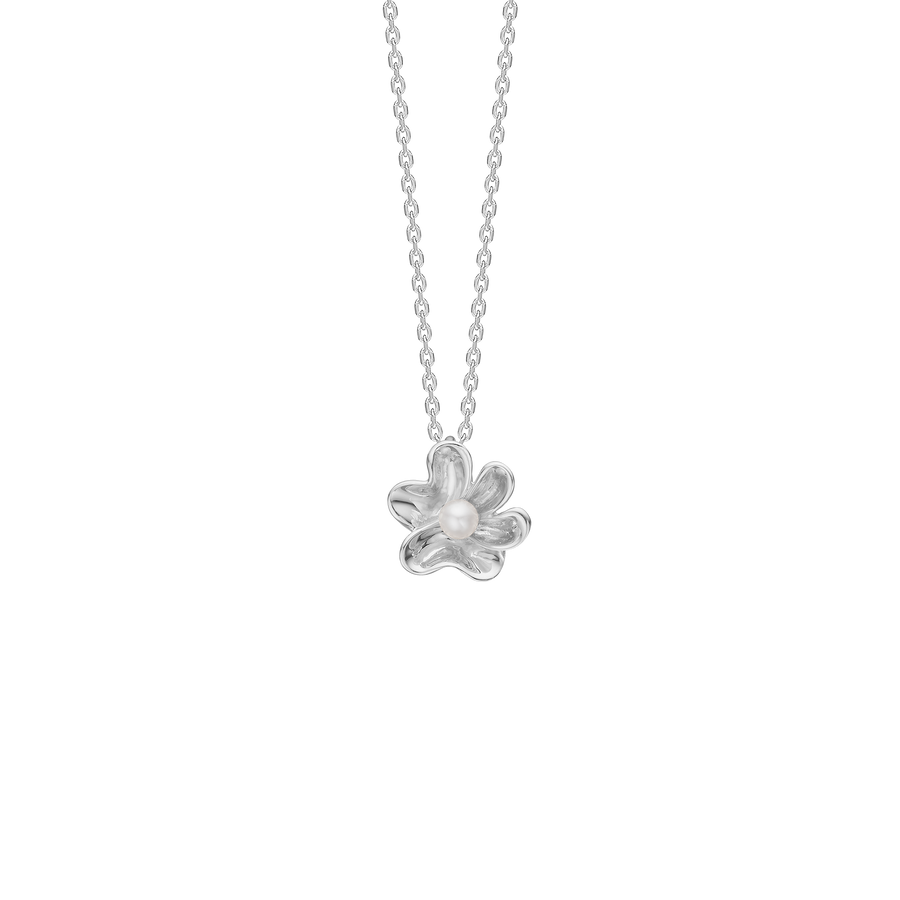 Mads Z Pearlily Necklace i silver