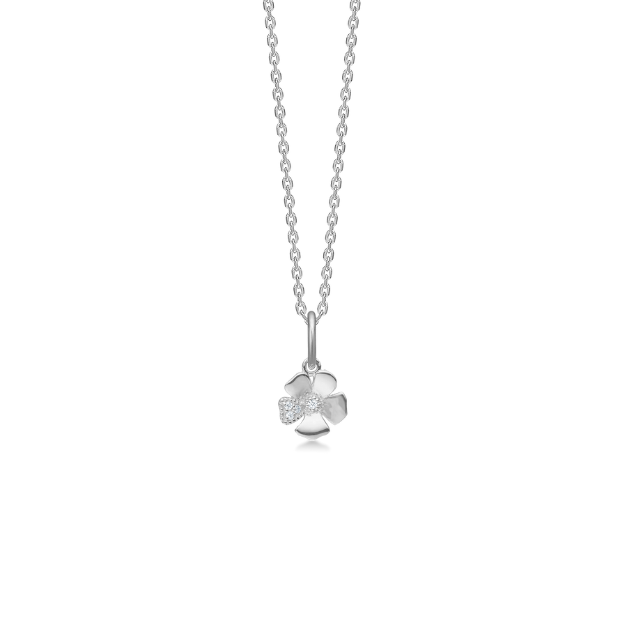Mads Z Fleur -halsband i silver