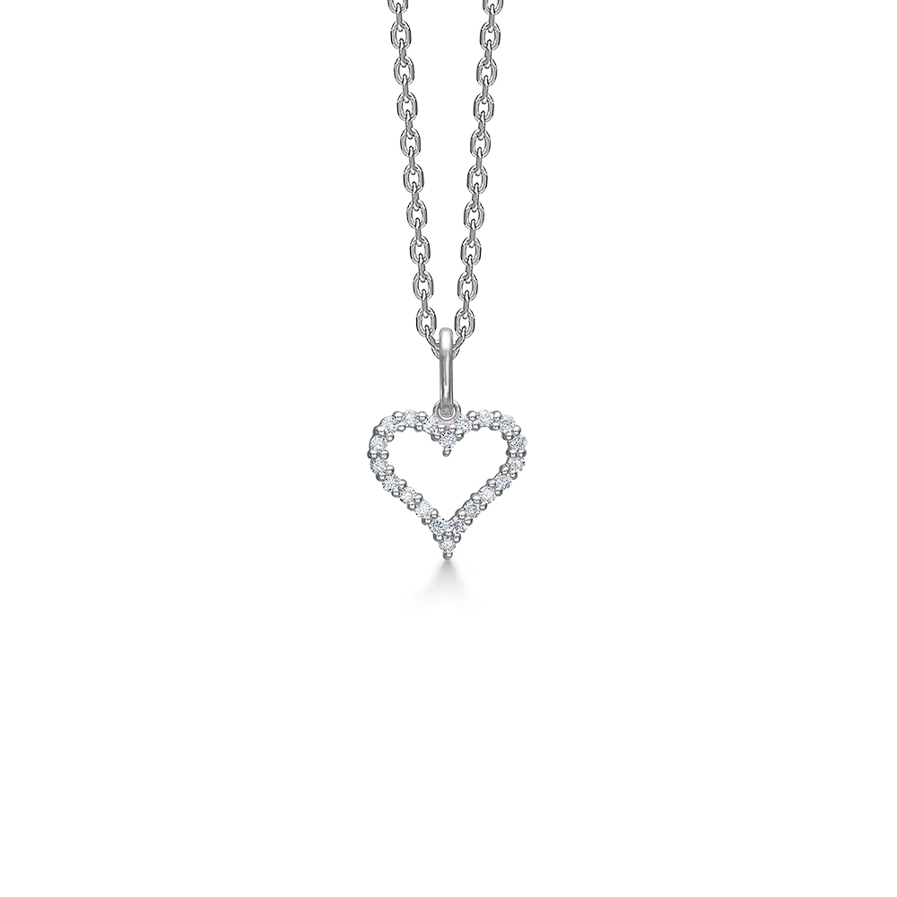 Mads Z Silver Tender Heart Halsband 