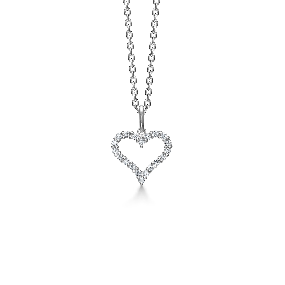 Mads Z Silver Tender Heart Halsband 