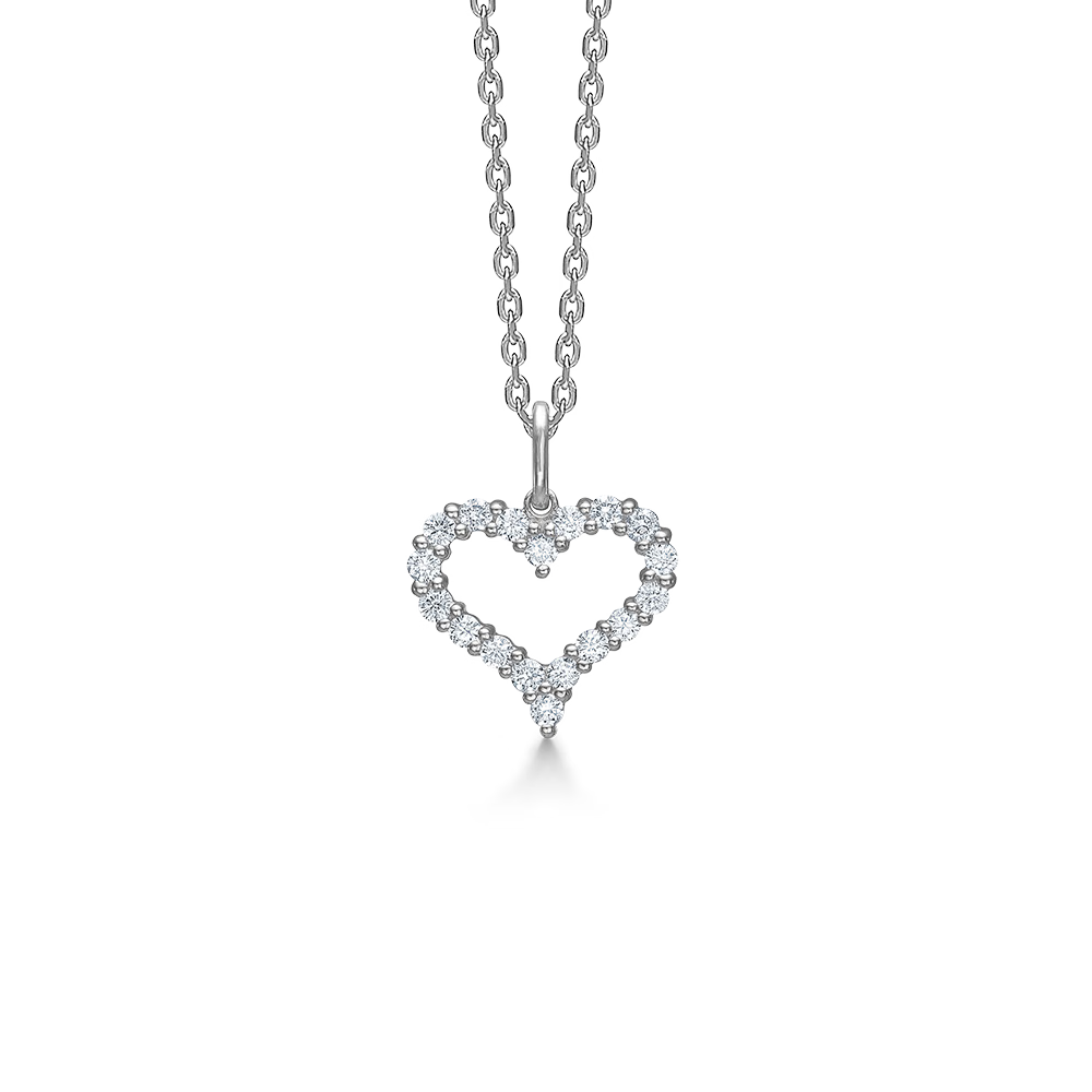 Mads Z Silver Tender Heart Halsband 