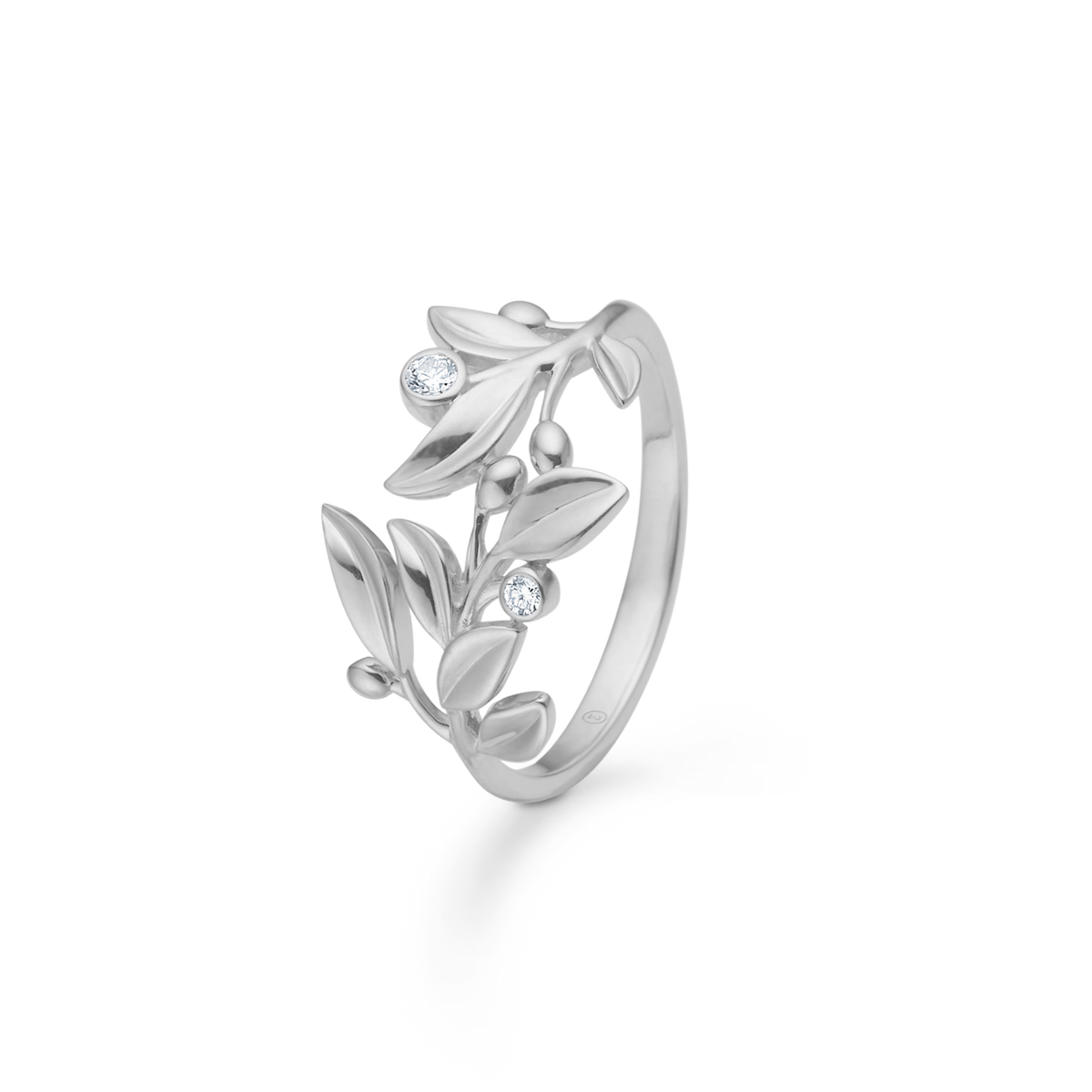 Mads Z Silver Olive Love Ring 