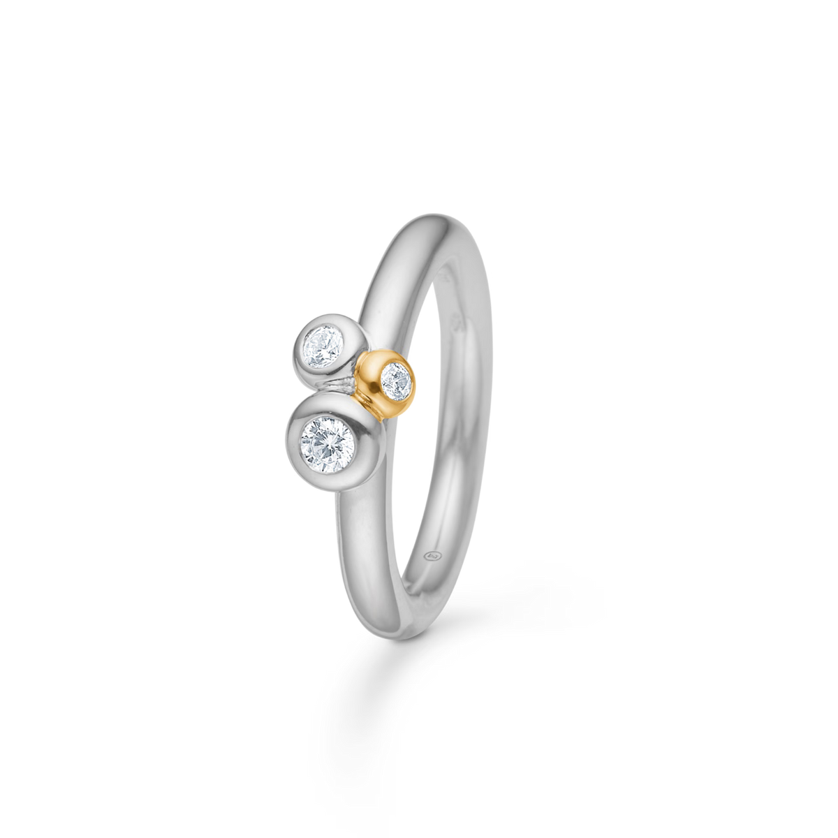 Mads Z Silver Nola-ring med 8 kt guld 