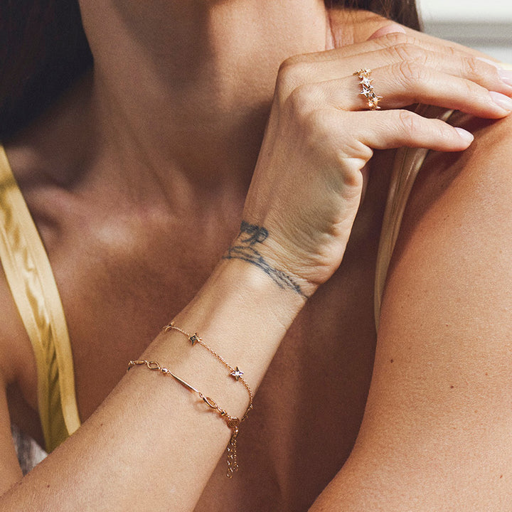 Mads Z 14kt Vesper Armband 0.07ct W/si