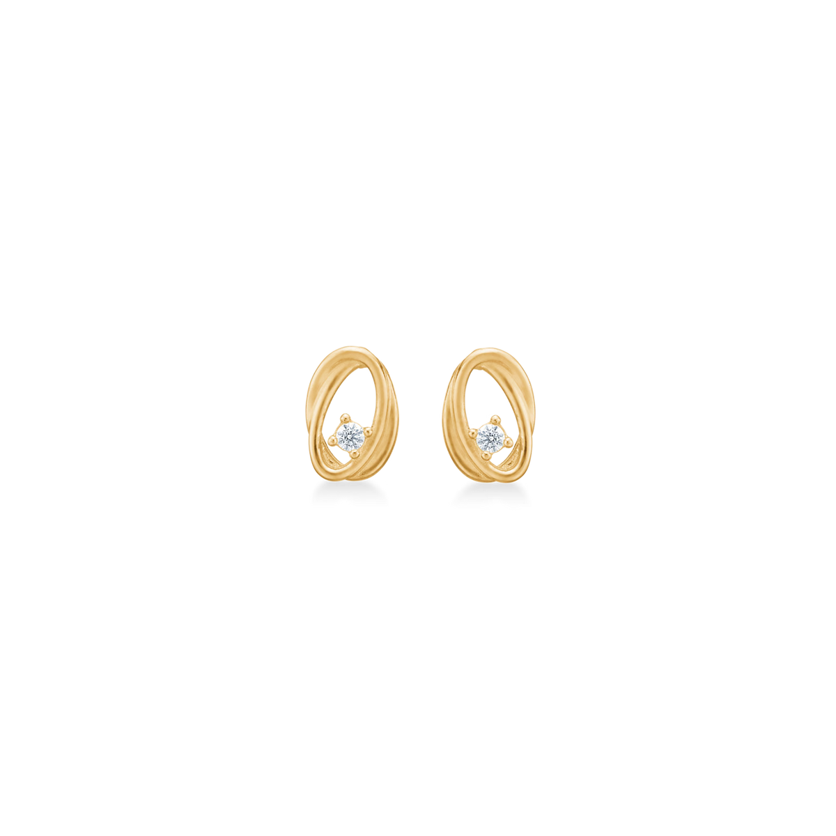 Mads Z 8kt Gold Twist Ørhængere 