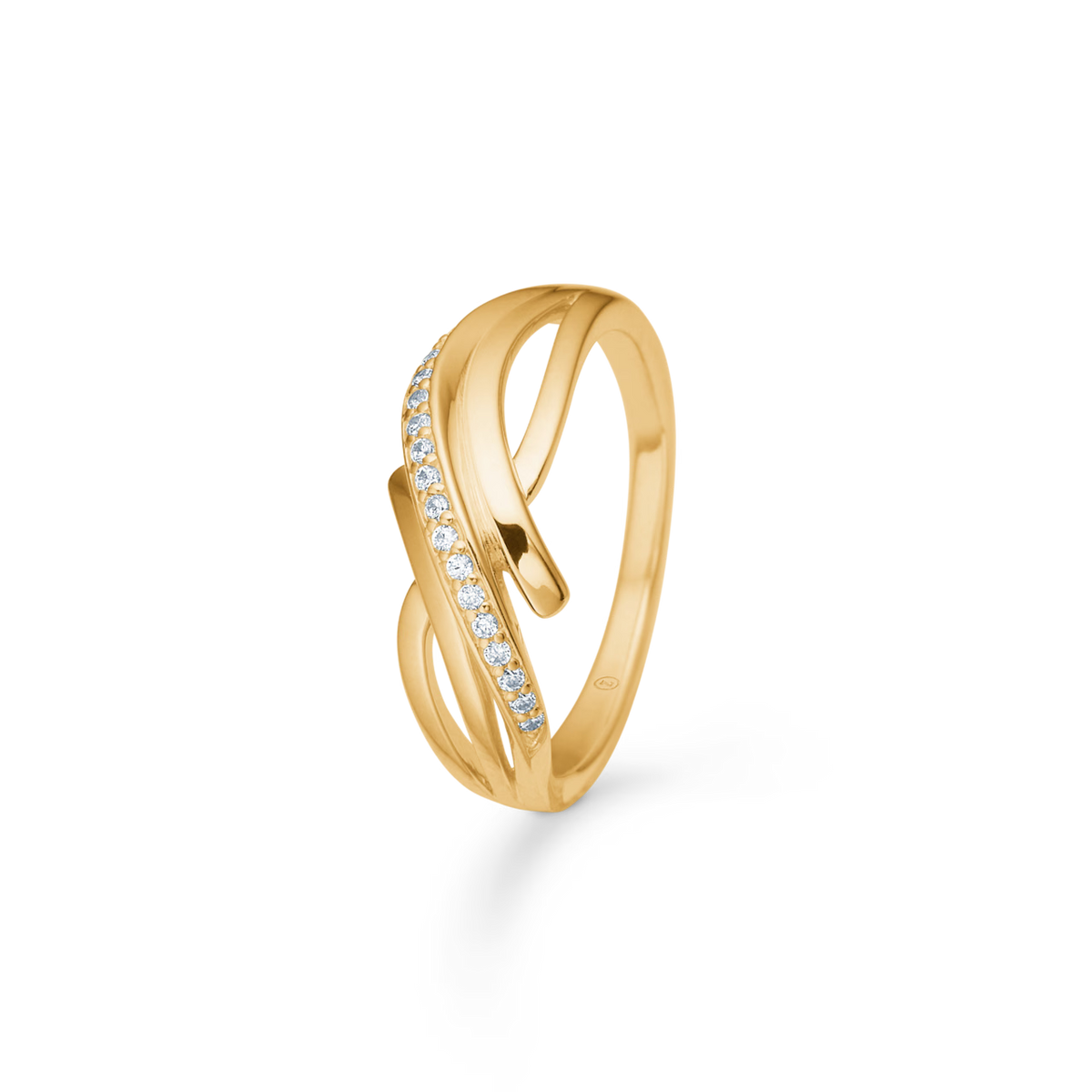 Mads Z Monique Ring i 8 kt. guld med zirkonia 
