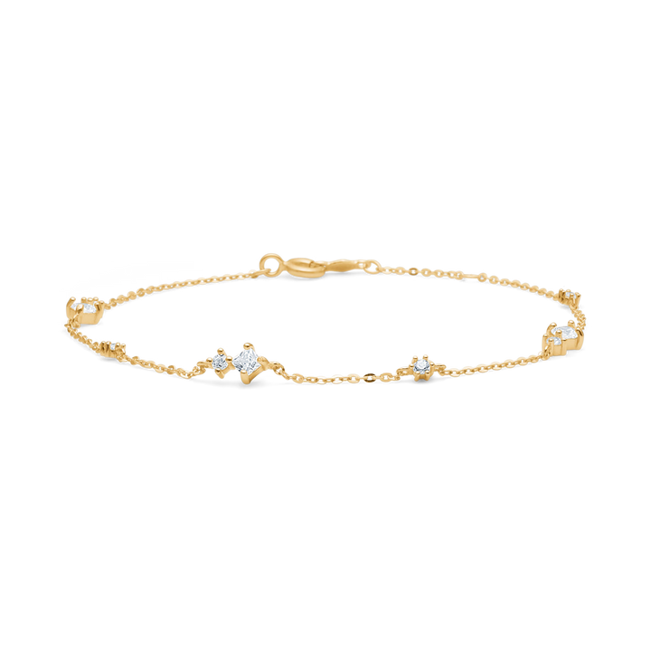 Mads Z Flux Armband i 8 kt. guld m. Zirkonia 