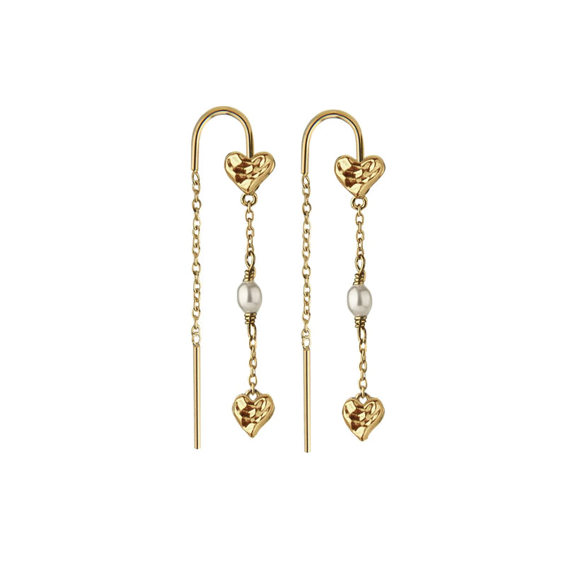 Jeberg Beloved Earrings I Forgyldt Sølv