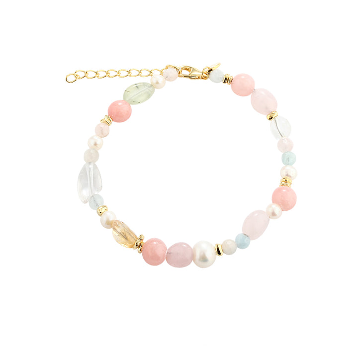 Aqua Dulce Breeze -armband i förgyllt silver