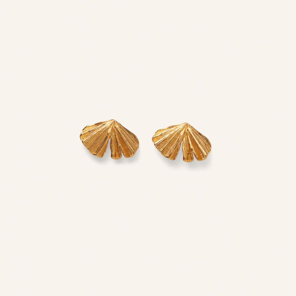 Pernille Corydon Autumn Leaf Ørestikker I Forgyldt