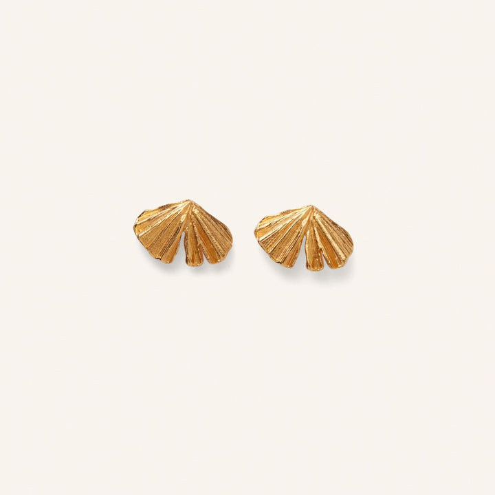 Pernille Corydon Autumn Leaf Ørestikker I Forgyldt