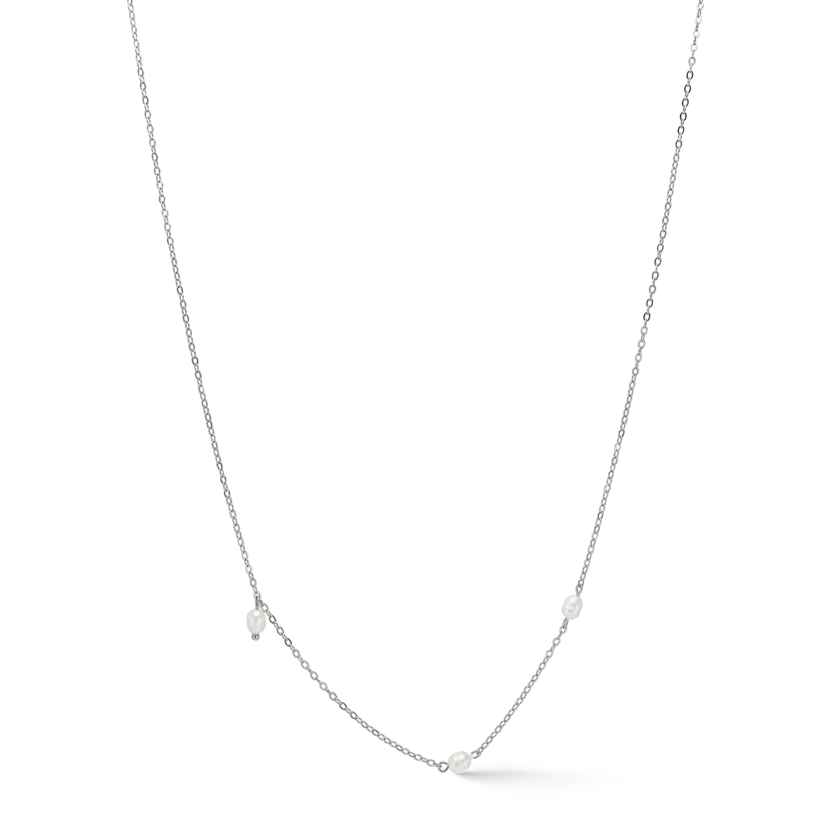 Studio Z Trace Pearl Halsband – Silverhalsband med pärlor 