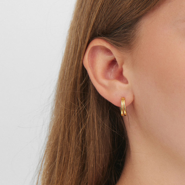 Studio Z Oro Creol – Guldpläterade creoler i sterlingsilver 