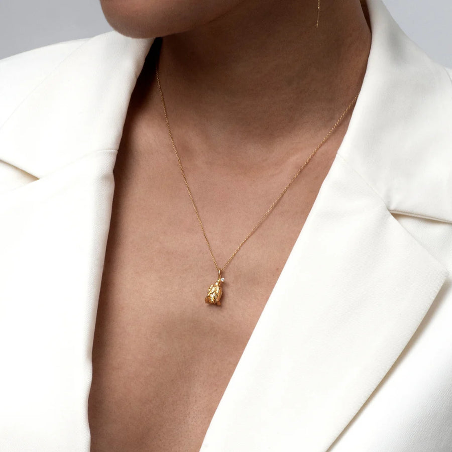 Flora Danica Rose Halsband Med Diamant