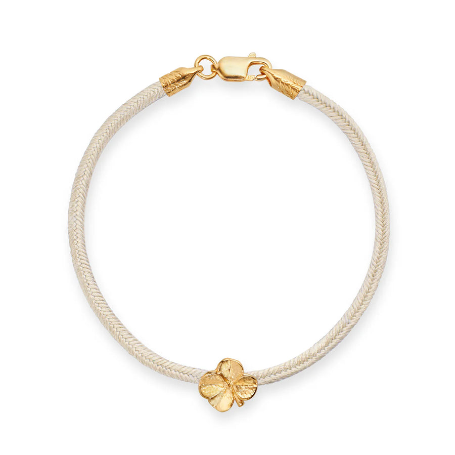 Flora Danica Firklover Silk Armband Champagne - Guldpläterad