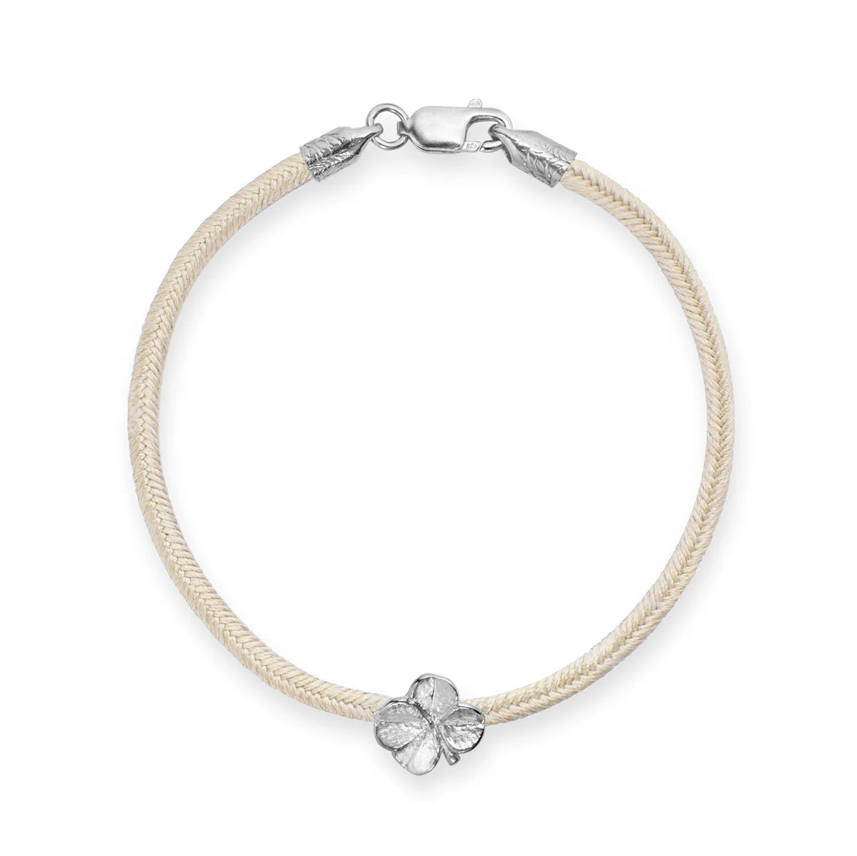 Flora Danica Firklover Silk Armband Champagne - Silver