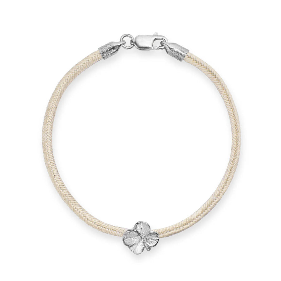 Flora Danica Firklover Silk Armband Champagne - Silver