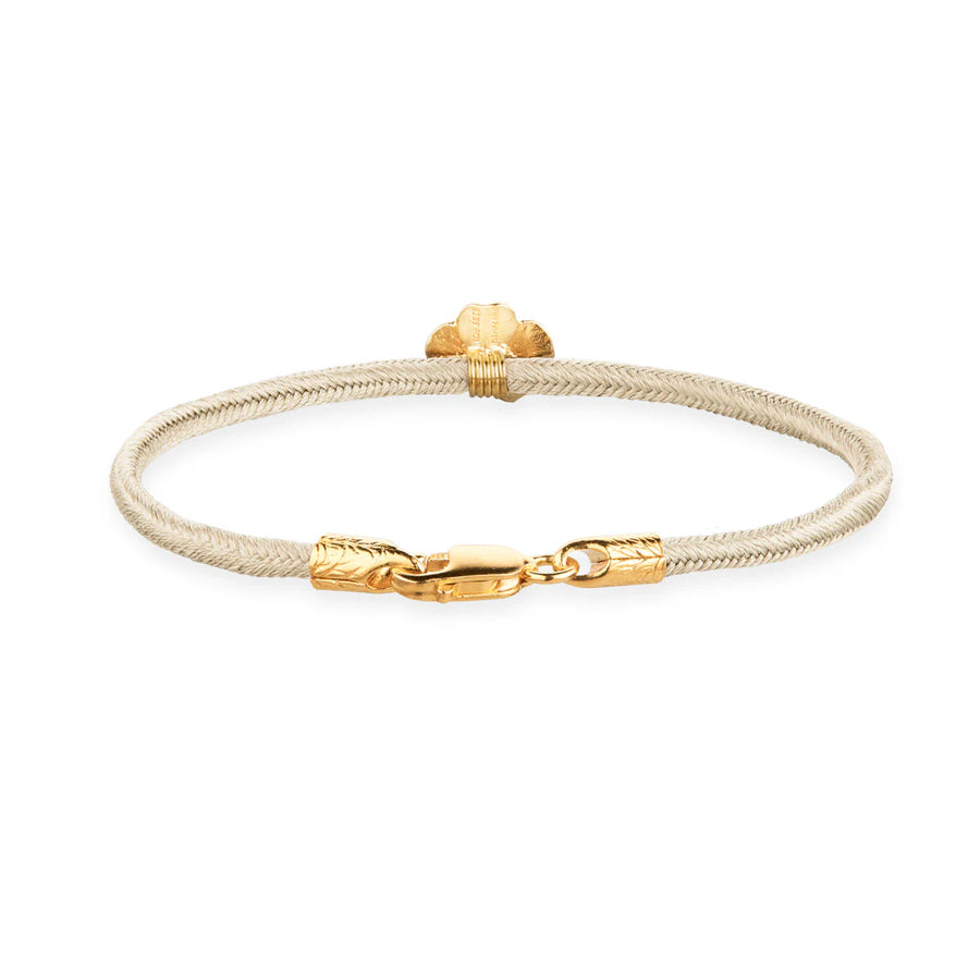 Flora Danica Firklover Silk Armband Champagne - Guldpläterad