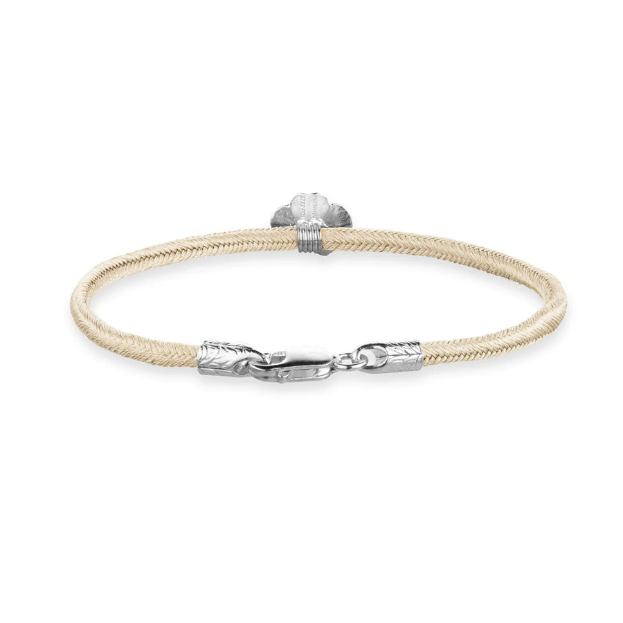 Flora Danica Firklover Silk Armband Champagne - Silver