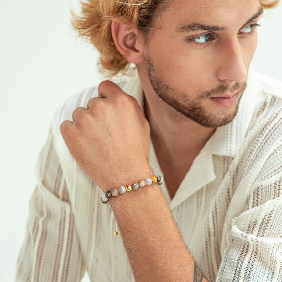 Alexander Lynggaard Armband Bambubladsagat Flätad 8mm