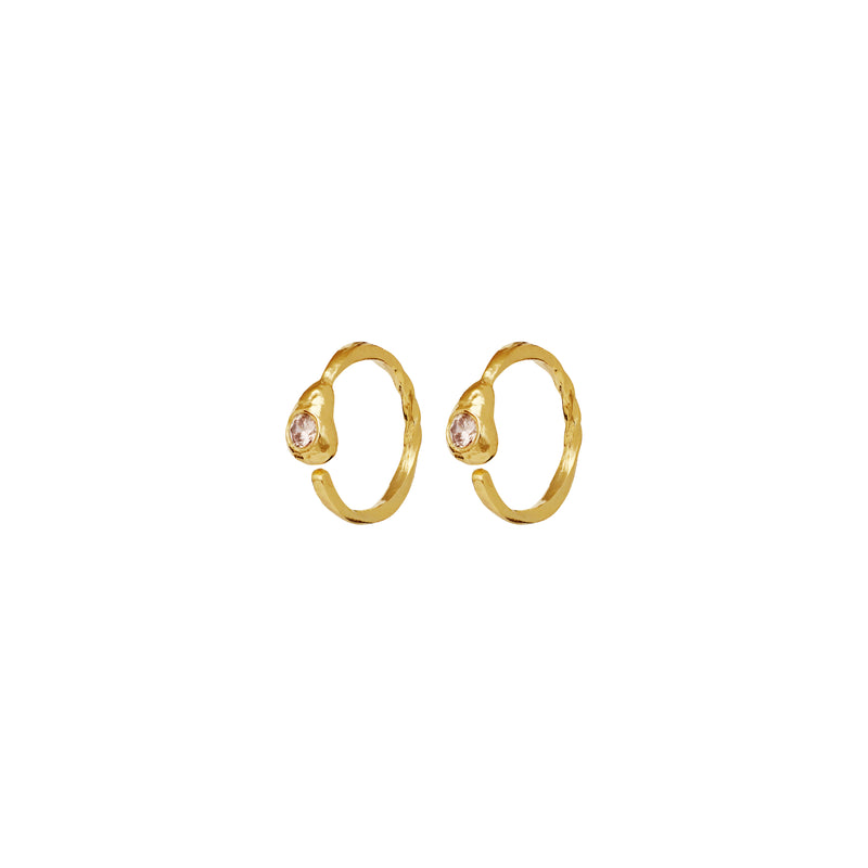 Moonesten Beth Hoops - 18kt Gilded Sterling Silver