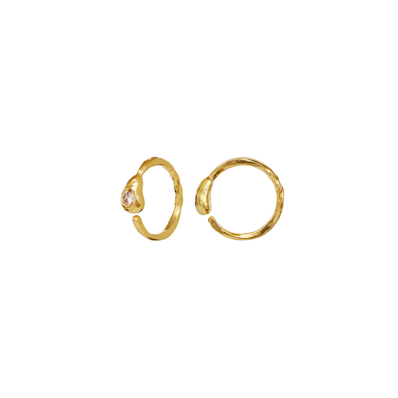 Moonesten Beth Hoops - 18kt Gilded Sterling Silver
