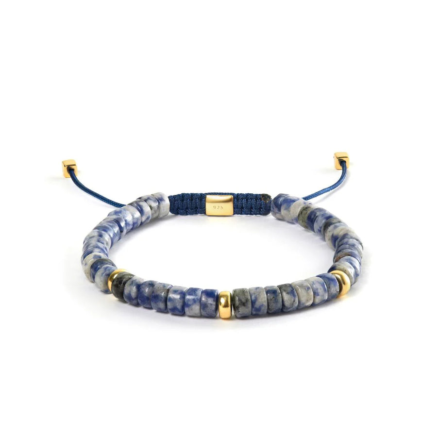 Alexander Lynggaard Armband Blue Spot Jasper Heishi Flätad 6mm