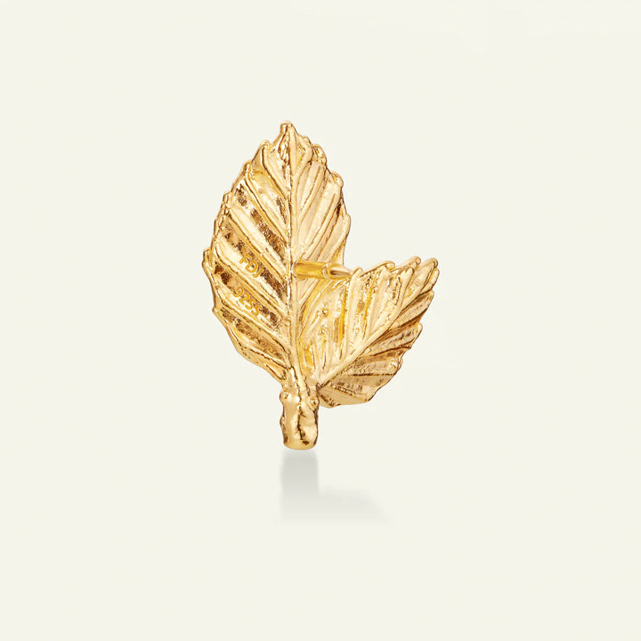 Flora Danica Bokblad Pin Förgylld 