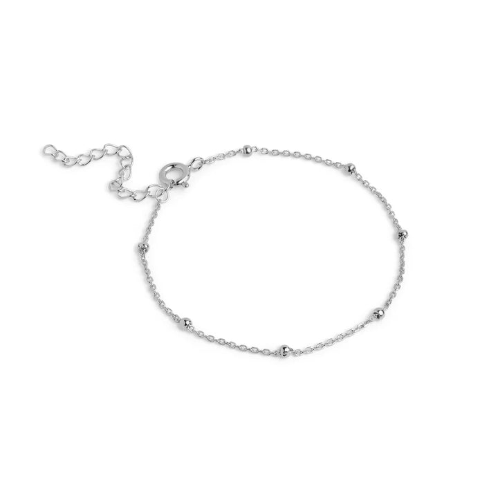 Enamel Beaded Chain Armbånd I Sølv
