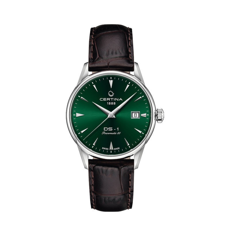 Certina DS-1 38mm Grøn Urskive - Powermatic 80