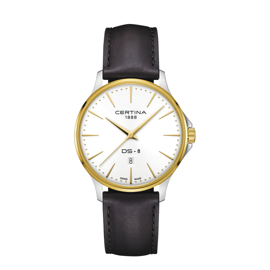 Certina DS-8 Gent 40mm med brunt läder REM